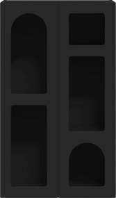 vidaXL Πλαϊνό γραφείο Μαύρο 59 x 35 x 100,5 εκ Επεξεργασμένο ξύλο