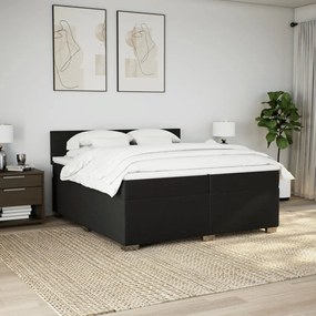 ΚΡΕΒΑΤΙ BOXSPRING ΜΕ ΣΤΡΩΜΑ ΜΑΥΡΟ 200X200 ΕΚ. ΥΦΑΣΜΑΤΙΝΟ 3285990