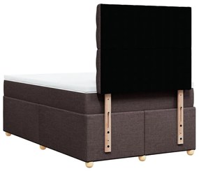 ΚΡΕΒΑΤΙ BOXSPRING ΜΕ ΣΤΡΩΜΑ ΣΚΟΥΡΟ ΚΑΦΕ 120X190 ΕΚ ΥΦΑΣΜΑΤΙΝΟ 3293529