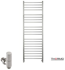 Thermo BELLAVIA Θερμαινόμενη πετσετοκρεμάστρα από ανοξείδωτο χάλυβα με υδραυλική λειτουργία,150x50cm Inox Brushed