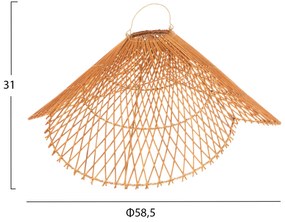 ΦΩΤΙΣΤΙΚΟ ΟΡΟΦΗΣ ΚΡΕΜΑΣΤΟ HM7878.01 RATTAN ΣΕ ΜΠΕΖ ΤΗΣ ΑΜΜΟΥ ΧΡΩΜΑ Φ58,5x31Yεκ (1 Τεμμάχια)