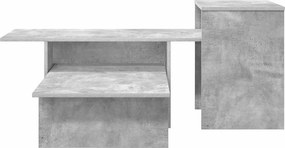 VidaXL Τραπέζι κονσόλας Σκυρόδεμα Γκρι 91,5 x 35 x 38,5 εκ
