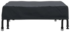 vidaXL Κάλυμμα Τραπέζι Μονόχρωμο Μαύρο 72 x 72 x 15 εκ ύφασμα