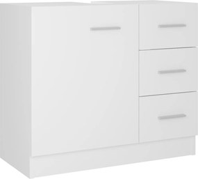 vidaXL Ντουλάπι Νιπτήρα Λευκό 63x30x54 εκ. Επεξ. Ξύλο