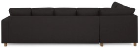 Γωνιακός Καναπές Scandinavian Choice C173, Δρυς, Ανθρακί, 300x195x92cm, 130 kg, Πόδια: Ξύλο | Epipla1.gr