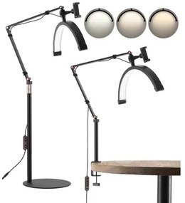 Half Moon Light for Esthetician 2 in 1 LED Floor and Desk Lamp Lash Light Arched