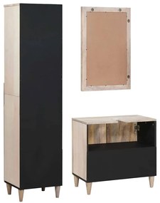 vidaXL Σετ Επίπλων Μπάνιου με συρτάρι 3 pcs Λευκό 38 x 33 x 160 εκ.