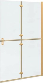 vidaXL Τοίχος Walk-In Ντους Χρυσό 120 x 6,5 x 190 εκ.