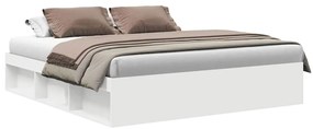 vidaXL Πλαίσιο Κρεβατιού Λευκό 180 x 200 εκ. Super King