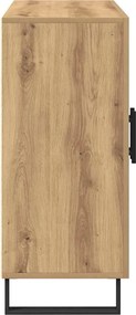 vidaXL Πλαϊνό γραφείο Artisan Oak 90 x 34 x 80 εκ. Επεξεργασμένο ξύλο