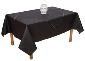 Τραπεζομάντηλο Αλέκιαστο Ντιάνα Black Viopros 160X160 Cotton-Polyester
