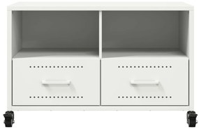 vidaXL Έπιπλο Τηλεόρασης Λευκό 68 x 39 x 43,5 εκ. Χάλυβας