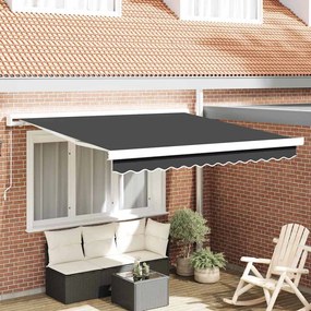 vidaXL Σκηνίτσα Αναδιπλούμενη Ανθρακί 300 x 250 εκ Ύφασμα, Μέταλλο