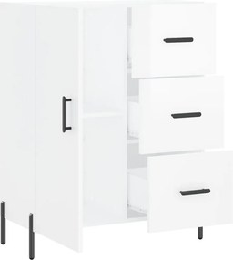 vidaXL Ντουλάπι Γυαλιστερό Λευκό 69,5x34x90 εκ. Επεξεργασμένο Ξύλο