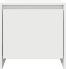 vidaXL Κομοδίνα 2 Τεμ. Λευκά 45x34x44,5 εκ. από Επεξεργασμένο Ξύλο
