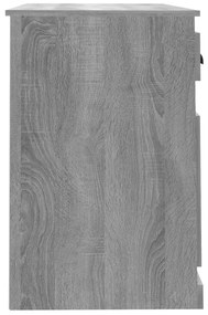 vidaXL Γραφείο με Συρτάρι Γκρι Sonoma 115x50x75 εκ. Επεξεργασμένο Ξύλο