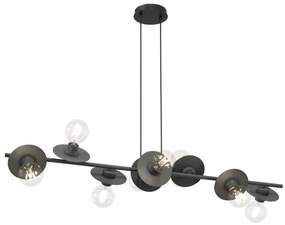 Κρεμαστό Φωτιστικό Οροφής 8xE27 120cm Token Emibig -1426/8-Μαύρο 1426/8