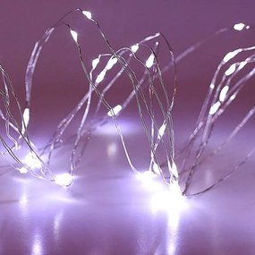 Vetur Χταπόδι 160 LED 8x20 Ψυχρό Λευκό 2m Με 8 Προγράμματα IP44 Ασημί Σύρμα 9780718