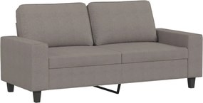 vidaXL Καναπές Διθέσιος Taupe 140 εκ. Υφασμάτινος