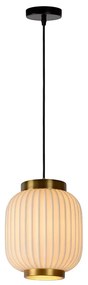 Φωτιστικό Κρεμαστό Lucide 13435-01-31 GOSSE Λευκό (White)|Χρυσό Χρώμα (Gold Coloured)