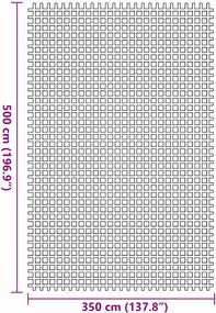 vidaXL Χαλκάκι Σκηνής Ανθρακί 500 x 350 εκ Πολυεστέρας