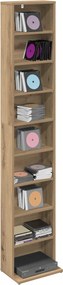 vidaXL Ντουλάπα CD Artisan Δρυς 33 x 23,5 x 175 εκ. Επεξεργασμένο Ξύλο