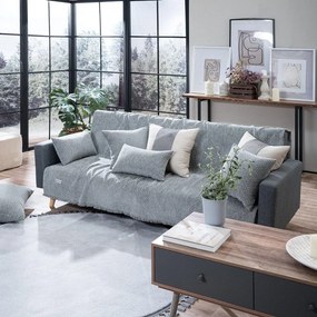 Ριχτάρι Brooklin 11 Grey Teoran Armchair Ακρυλικό,Βαμβάκι, Polyester