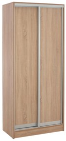 Ντουλάπα Συρόμενη ADLER Δίφυλλη Sonama oak 90x45x210Υεκ. 90x45x210 εκ.