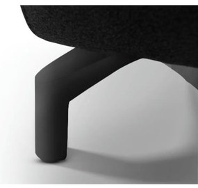 Selesta 3-Seater Black Fabric