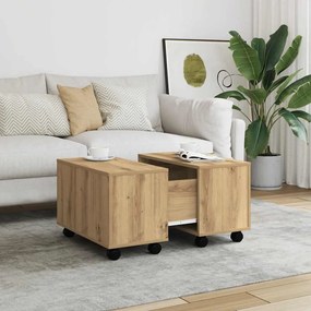 vidaXL Τραπεζάκι Σαλονιού Αρτισιανή Δρυς 60x60x38 εκ. Επεξ. Ξύλο
