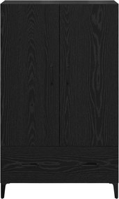 vidaXL Highboard με συρτάρι Μαύρη Οξυά 70 x 31 x 115 εκ