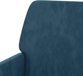 vidaXL Πολυθρόνα Μπλε 62 x 79x 79 εκ. Βελούδινη