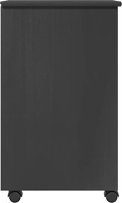 vidaXL Κινητό Ντουλάπι Γκρι 34 x 39 x 65,5 cm Στερεό πεύκο