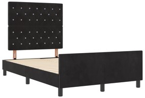 vidaXL Κρεβάτι Μαύρο 120x200 εκ Βελούδο