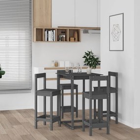 vidaXL Σετ Επίπλων Μπαρ 5 Τεμαχίων από Μασίφ Ξύλο Πεύκου