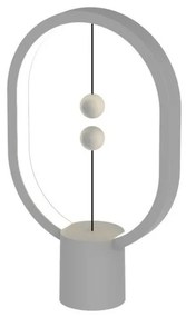 DesignNest Heng Balance Mini Plastic Lamp Ellipse Διακοσμητική λάμπα με μαγνητικό διακόπτη Light Grey-DH0098LG/HBLEMN-Γκρι DH0098LG/HBLEMN