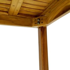 Τραπέζι Noly teak ξύλο σε φυσική απόχρωση 40x40x45εκ 40x40x45 εκ.