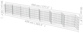 ΣΥΡΜΑΤΟΚΙΒΩΤΙΟ ΤΟΙΧΟΣ 450X30X50 ΕΚ. ΑΠΟ ΓΑΛΒΑΝΙΣΜΕΝΟ ΧΑΛΥΒΑ 143572