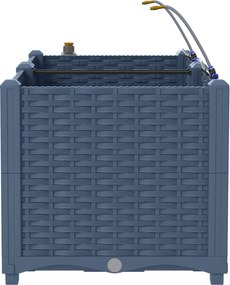 vidaXL Γλάστρα Κήπου 2 τμχ. Γκρι 80 x 40 x 37,5 cm PP