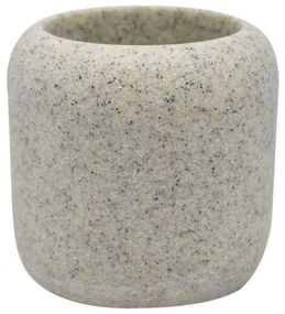 Ποτηροθήκη Stone 817375 8,8x8,8x7,8cm Grey Ankor Πολυέστερ