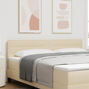 vidaXL Κεφαλάρι Σχέδιο Γραμμών Κρεμ 180 εκ Υφασμάτινο