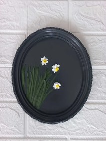 Stewehome οβάλ διακοσμητικό τοίχου από πέτρα 21x17 cm