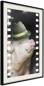 Αφίσα - Dressed Up Piggy - 40x60 - Μαύρο - Με πασπαρτού