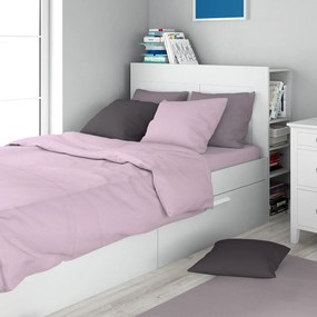 Σεντόνι Μονό Επίπεδο + Μαξιλαροθήκη (Σετ) Dimcol Solid Λιλά