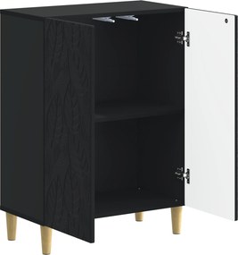 vidaXL Ντουλάπι Αποθήκευσης Μπάνιου DELFT Μαύρο 59,5 x 31 x 80 εκ
