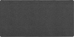 vidaXL Δερμάτινο Χαλί Σκούρο Γκρι 100 x 200 cm 100% Πολυπροπυλένιο