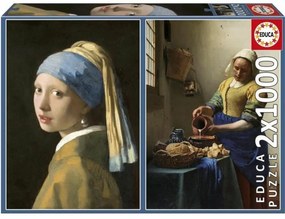 Παζλ Educa Vermeer 1000 Τεμάχια (x2)