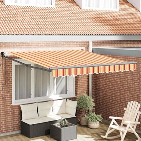 vidaXL Σκηνίτσα Αναδιπλούμενη Striped Κίτρινο, Πορτοκαλί. 300 x 250 εκ