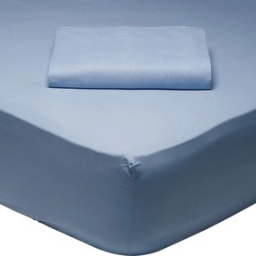 Σεντόνι Υπέρδιπλο Επίπεδο (230x260) Das Home Best Line Γαλάζιο