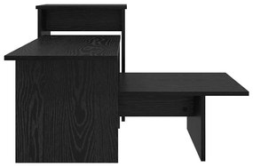 vidaXL Τραπέζι κονσόλας Μαύρη Οξυά 91,5 x 35 x 38,5 εκ